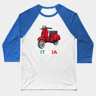 Italy Classic Vespa Scooter Moped Bike Retro Love Vintage Baseball T-Shirt